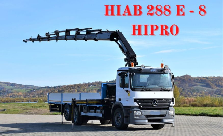 Mercedes Actros 2541 *HIAB 288 E-8 HIPRO + PILOT