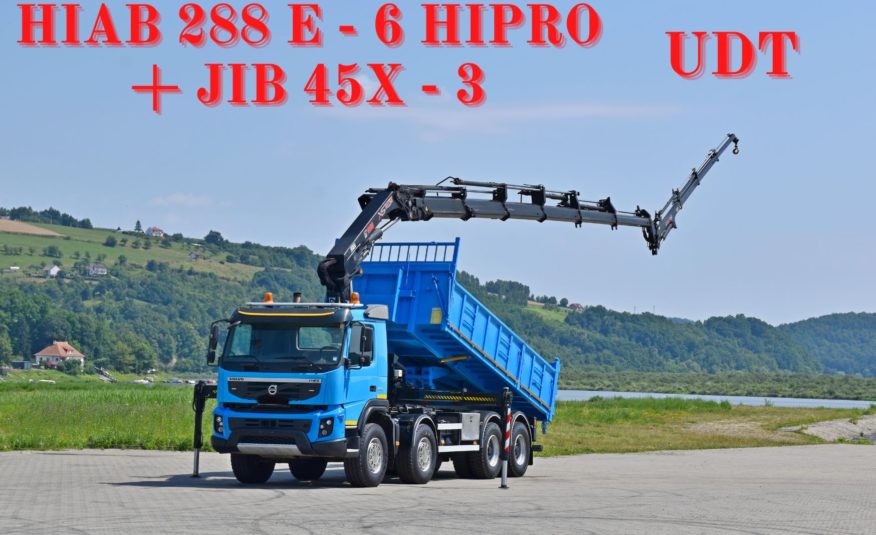 VOLVO FMX 420* HIAB 288 E-6 HIPRO+JIB 45X-3/PILOT