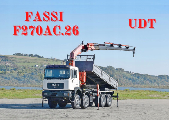 MAN 41.460 * WYWROTKA 5,65 m * FASSI F270AC.26 / 8x8 ! * STAN BDB