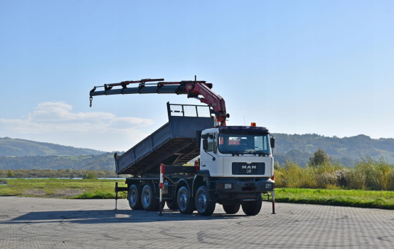 MAN 41.460 * WYWROTKA 5,65 m * FASSI F270AC.26 / 8x8 ! * STAN BDB