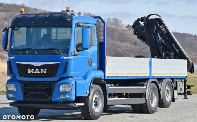 MAN TGS 26.480 * HIAB 144 E - 3 HIDUO + PILOT / 6x4 * STAN BDB