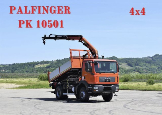 MAN TGM 18.280 WYWROTKA 3,90m * PK 10501 + PILOT/ 4x4