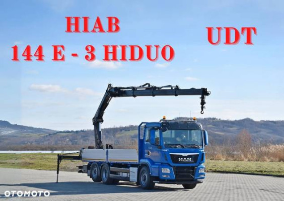 MAN TGS 26.480 * HIAB 144 E - 3 HIDUO + PILOT / 6x4 * STAN BDB