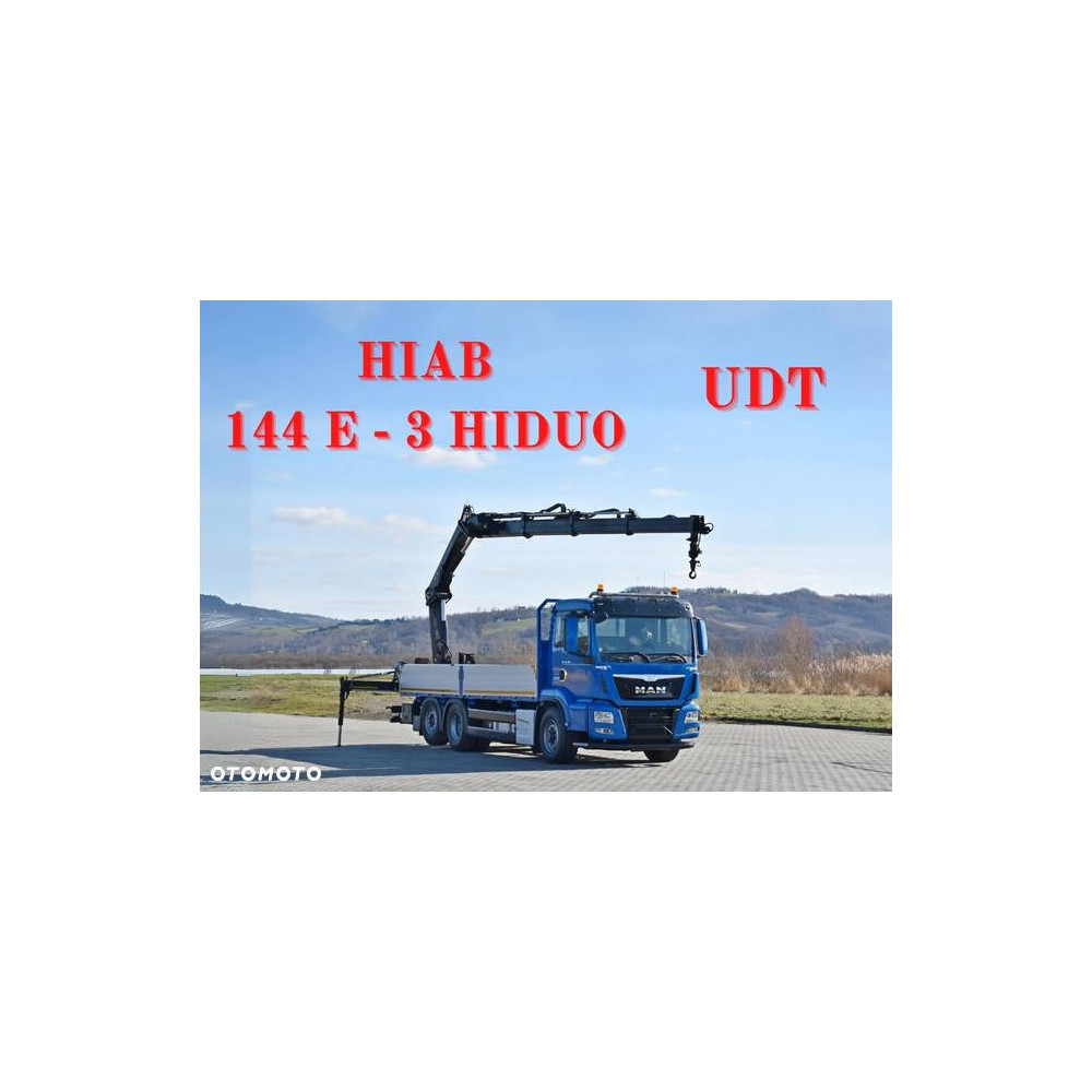 MAN TGS 26.480 * HIAB 144 E - 3 HIDUO + PILOT / 6x4 * STAN BDB