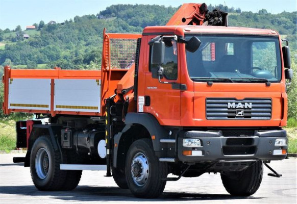 MAN TGM 18.280 WYWROTKA 3,90m * PK 10501 + PILOT/ 4x4