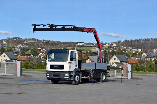 MAN TGM 18.340 SKRZYNIA 5,50m*FASSI F150A.24/PILOT