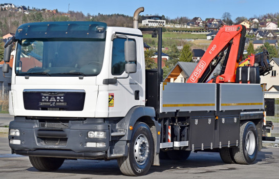 MAN TGM 18.340 SKRZYNIA 5,50m*FASSI F150A.24/PILOT