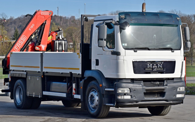 MAN TGM 18.340 SKRZYNIA 5,50m*FASSI F150A.24/PILOT