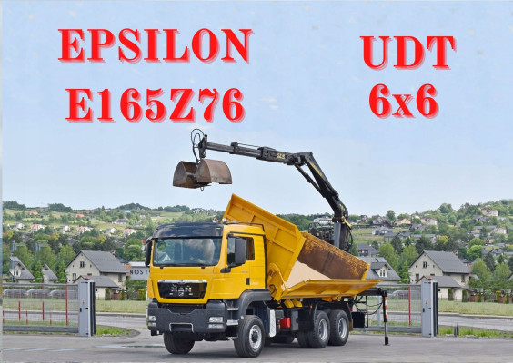 MAN TGS 33.480 * WYWROTKA 5,10 m * EPSILON E165Z76 * 6x6