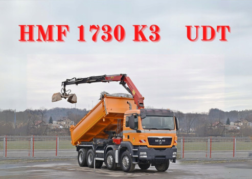 MAN TGS 35.400 Wywrotka 5,20m + HMF 1730 K3 + PILOT / 8x4