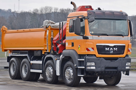 MAN TGS 35.400 Wywrotka 5,20m + HMF 1730 K3 + PILOT / 8x4