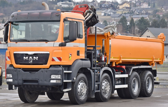 MAN TGS 35.400 Wywrotka 5,20m + HMF 1730 K3 + PILOT / 8x4