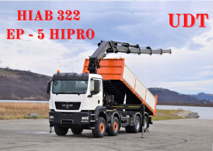 MAN TGS 35.440 * HIAB 322 EP-5 HIPRO + PILOT * 8x4