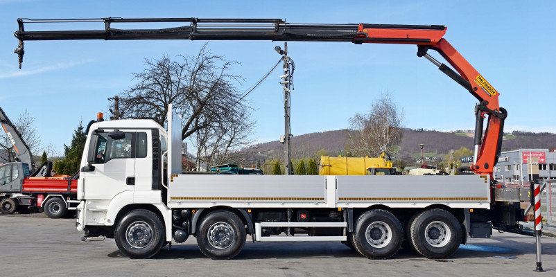 MAN TGS 35.500 * SKRZYNIA 7,15 m * PK 22002-EH C + PILOT / 8x4