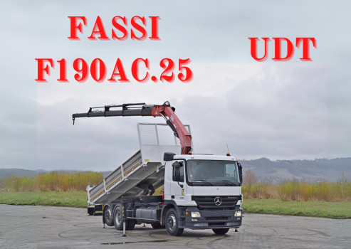 Mercedes Actros 2536 * WYWROTKA 6,20 m * FASSI F190AC.25 + PILOT *