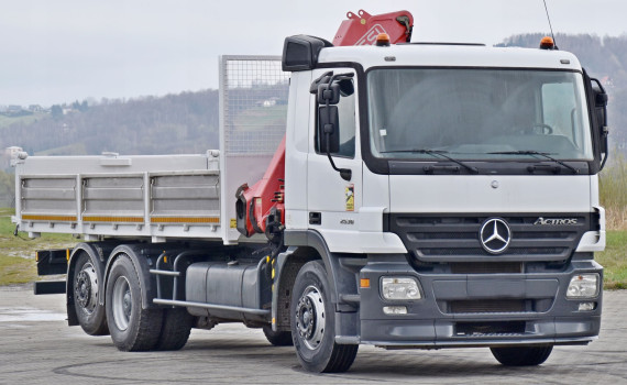 Mercedes Actros 2536 * WYWROTKA 6,20 m * FASSI F190AC.25 + PILOT *