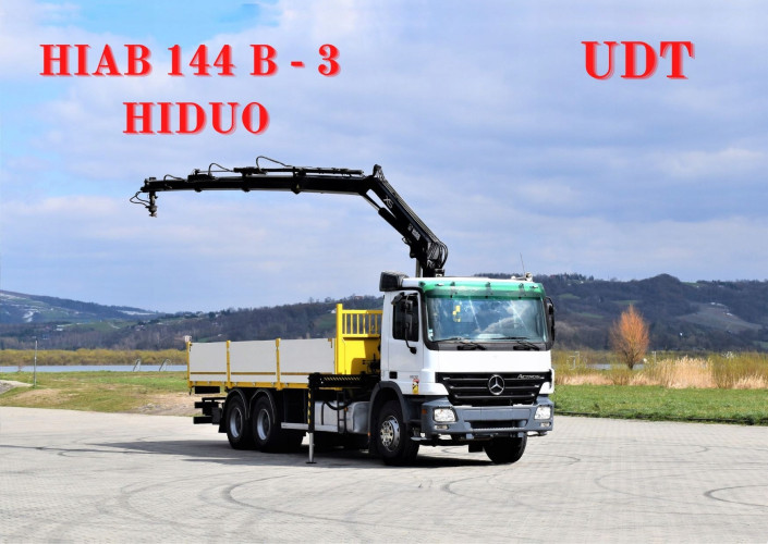 Mercedes Actros 2632 * HIAB 144 B-3HIDUO + PILOT/6x4