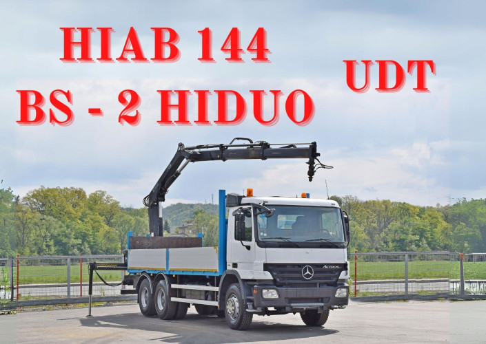 Mercedes Actros 2632 * HIAB 144 BS - 2 HIDUO + PILOT / 6x4