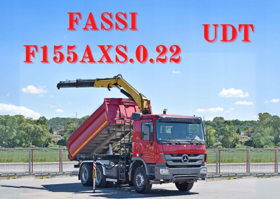 Mercedes Actros 2636 * FASSI F155 AXS.0.22 + BORDMATIC / 6x4