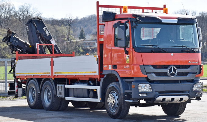 Mercedes Actros 2636 * HIAB 166 BS - 3 HIDUO + PILOT / 6x4