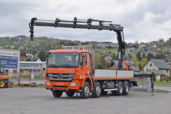 Mercedes Actros 3241 * HIAB 211 EP-5 HIDUO + PILOT / 8x4