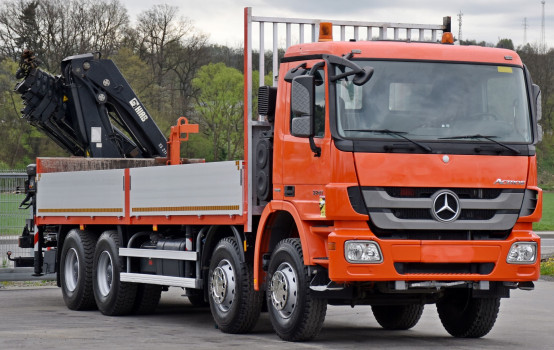 Mercedes Actros 3241 * HIAB 211 EP-5 HIDUO + PILOT / 8x4