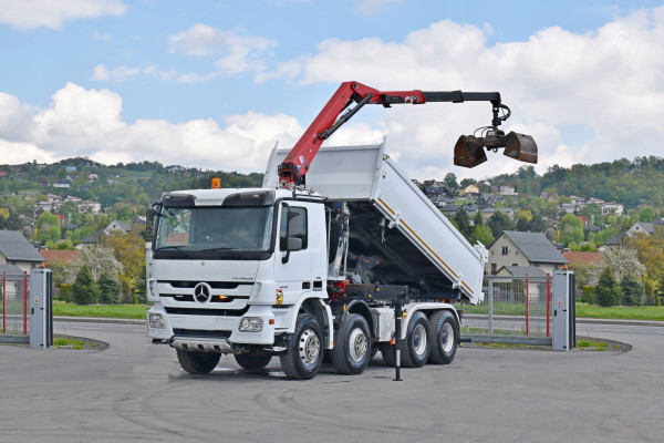 Mercedes Actros 4141 * WYWROTKA 5,20 m * HMF 1643 - Z2 + PILOT * 8x4