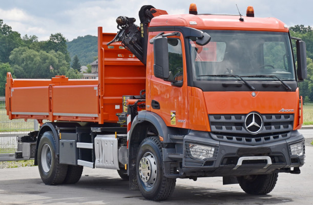 Mercedes AROCS 1832 * WYWROTKA 4,80m + PK 12002 - EH B + B + PILOT