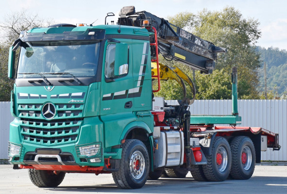 MERCEDES AROCS 3363 * DO TRANSPORTU DREWNA * LOGLIFT F 251S / 6x4