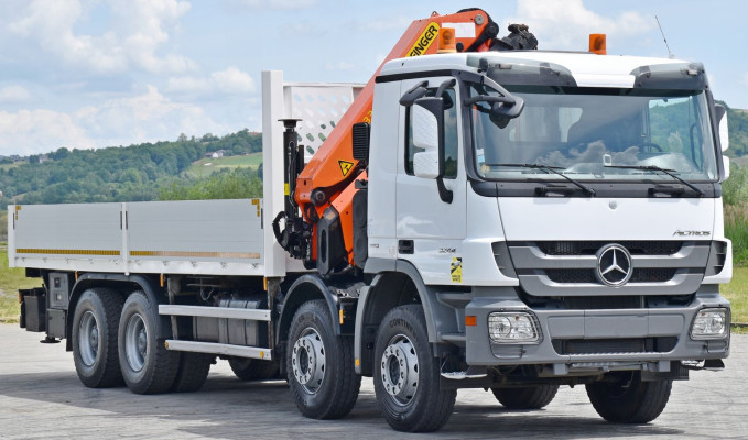 Mercedes-Benz Actros 3244 * SKRZYNIA 7,00 m * PK 33002 EH + PILOT / 8x4