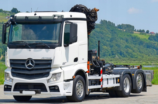 Mercedes Actros 2545 * HIAB 244 EP-5 HIPRO + PILOT * Stan BDB!