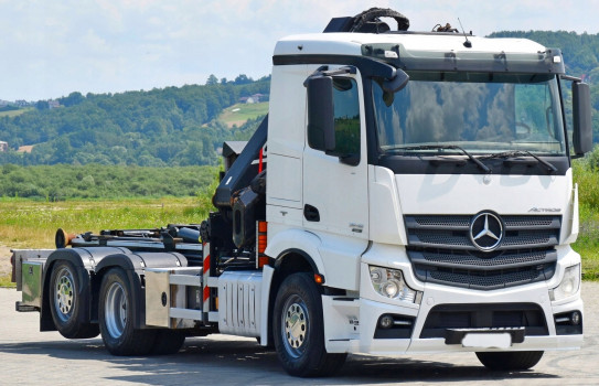 Mercedes Actros 2545 * HIAB 244 EP-5 HIPRO + PILOT * Stan BDB!