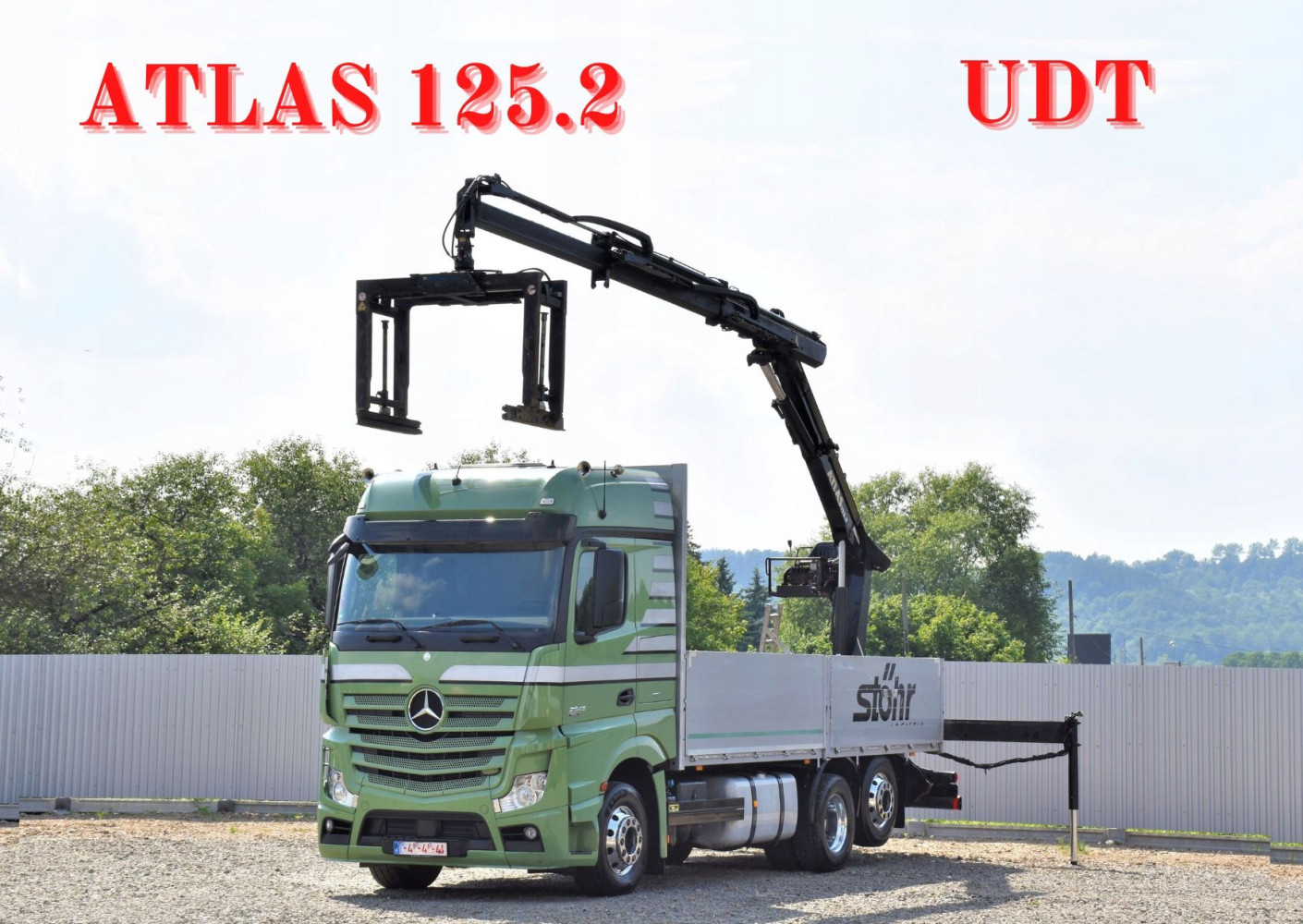 Mercedes Actros 2545 * Skrzynia 6,60 + ATLAS 125.2