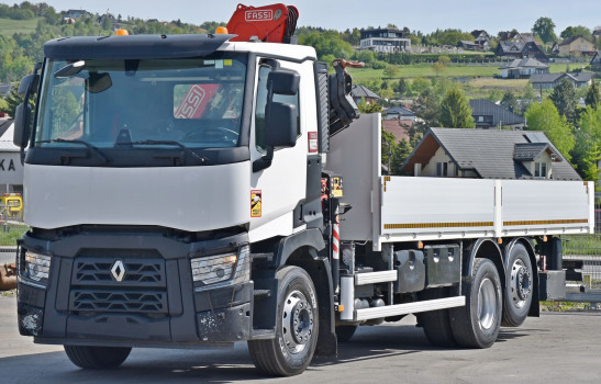 Renault C 380 * SKRZYNIA 7,05 m + FASSI F 173 C + PILOT * STAN BDB!