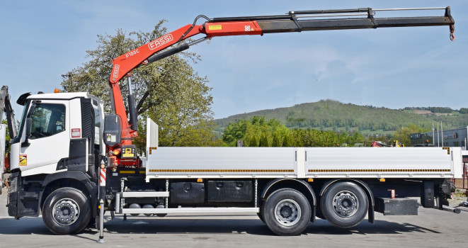 Renault C 380 * SKRZYNIA 7,05 m + FASSI F 173 C + PILOT * STAN BDB!