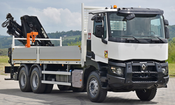 Renault C 430 * SKRZYNIA 6,80 m * HIAB X - HIDUO 188 ES - 4 + PILOT / 6x4