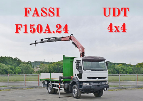 Renault KERAX 370 * SKRZYNIA 5,20m *FASSI F150A.24 + PILOT / 4x4