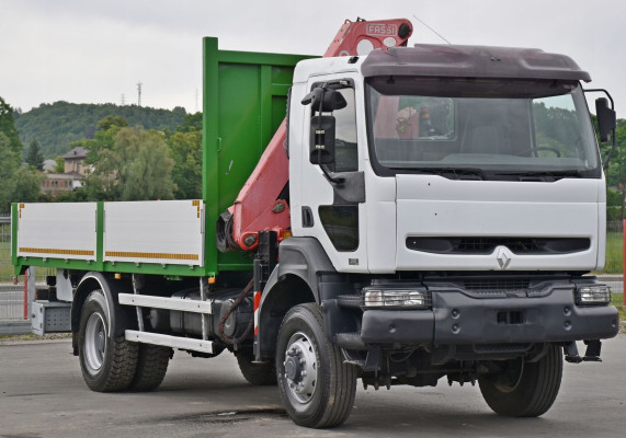 Renault KERAX 370 * SKRZYNIA 5,20m *FASSI F150A.24 + PILOT / 4x4