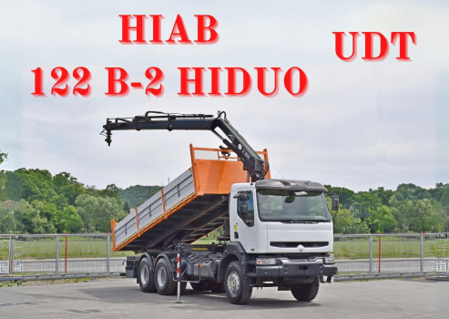 Renault Kerax 320 DCI * HIAB 122 B - 2 HIDUO + PILOT / 6x4