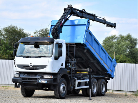 Renault KERAX 370 DXI * HIAB 122B-3 HIDUO + PILOT / 6x4