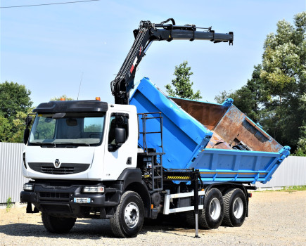 Renault KERAX 370 DXI * HIAB 122B-3 HIDUO + PILOT / 6x4