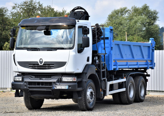 Renault KERAX 370 DXI * HIAB 122B-3 HIDUO + PILOT / 6x4