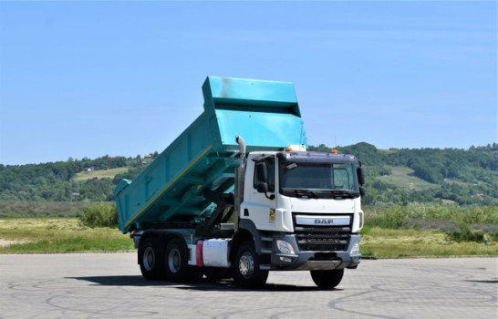 DAF CF 85.460 WYWROTKA 5,20 m + BORDMATIC / 6x4