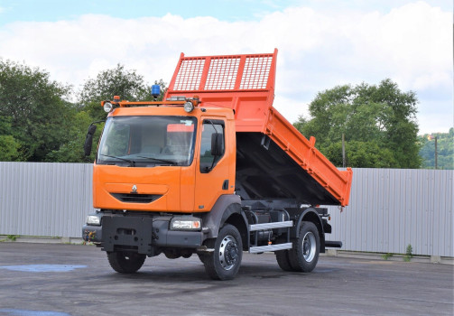 Renault MIDLUM 220 * WYWROTKA 3,80m * 4x4