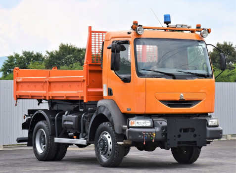 Renault MIDLUM 220 * WYWROTKA 3,80m * 4x4