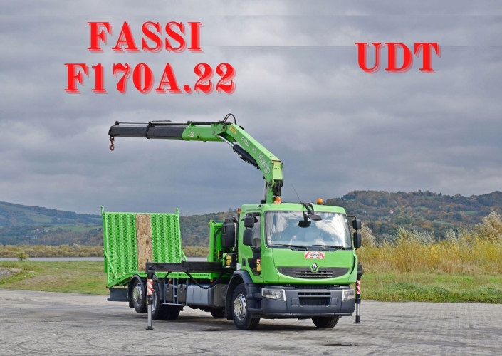 RENAULT PREMIUM 320 Laweta 7,50m + FASSI F170A.22 / PILOT