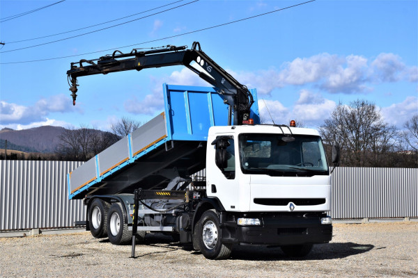 Renault Premium 320 * WYWROTKA 6,30m * HIAB 122B-2 DUO