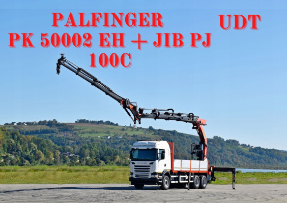 Scania G 490 * PK 50002 EH + JIB PJ100C + PILOT / 6x4