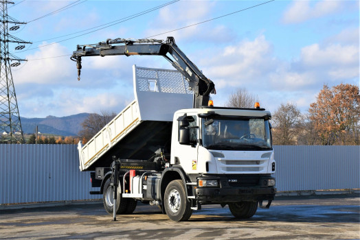 SCANIA P320 * BORDMATIC + HIAB 122 B-2 DUO * STAN BDB