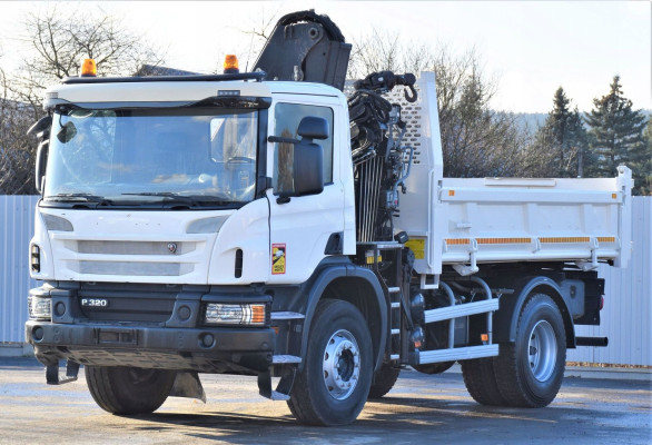 SCANIA P320 * BORDMATIC + HIAB 122 B-2 DUO * STAN BDB